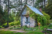 Деревянный домик. Соловки, Ботанический сад