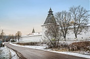 Стены и башни. Пафнутьев монастырь. г. Боровск, Калужская обл.