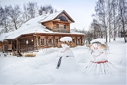 Снежная свадьба, Музей Деревянного Зодчества, г. Суздаль