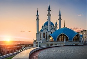 Закат над мечетью Кул-Шариф (г.Казань)
