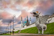 Фотографии Казани. Дракон Зилант у Казанского Кремля