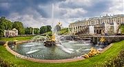 Дворец и фонтан Самсон и Лев. Петергоф, Санкт-Петербург