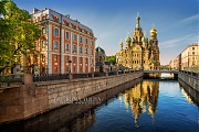 Спас на Крови с отражением. Санкт-Петербург