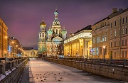 Зимний Санкт-Петербург. Собор Спаса на Крови под покровом ночи