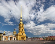 Фотографии Петербурга. Петропавловская крепость и облака
