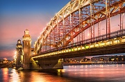 Фотографии Санкт-Петербурга. Мост Петра. Большеохтинский мост