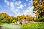 Осень у Висконтиева моста. Фотографии Санкт-Петербурга. Фото Павловска
