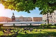Памятник Николаю Первому и голуби. г. Санкт-Петербург