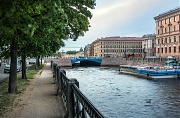 Синий мост и река Мойка. г. Санкт-Петербург