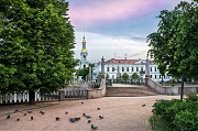 Голуби у Никольского собора. г. Санкт-Петербург