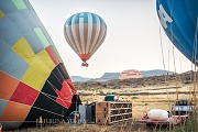 Воздушные шары на старте, Памуккале, Иераполис, Турция