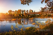 Река Великая и Церковь Николая Чудотворца (г.Остров, Псковская обл)
