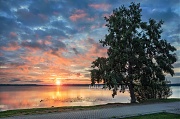 Рассвет на озере Валдай. г. Валдай