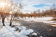 Весенний пейзаж на реке Пскове. г. Псков