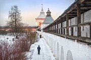 Монах в Спасо-Прилуцком монастыре. г. Вологда