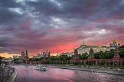 Фантастический закат у Кремля г. Москва