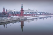 Московский Кремль. Сизая дымка зимы
