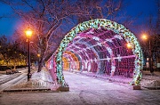 Новогодняя Москва. Новогодний туннель на Тверском бульваре