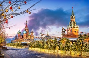 Новогодний праздник и Собор Василия Блаженного. г. Москва
