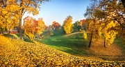 г. Москва Осенний пейзаж оврага в Царицыно