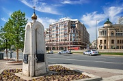 Часовенный столп на Гоголевском бульваре. г. Москва