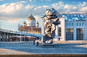 Храм Христа Спасителя и Скульптура Большая Глина №4, Москва