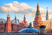 Башни Кремля и Георгий Победоносец, Москва
