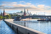 Утренний Кремль и Москва-река, Москва