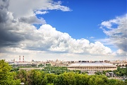 Смотровая площадка и Лужники, Воробьевы Горы, Москва