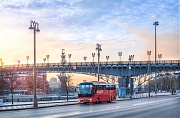 Красный автобус, туристическая компания Незабываемая Москва и Храм Христа Спасителя, Москва