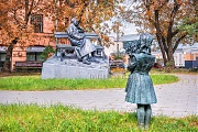 Памятник Михалков Сергей, улица Поварская, Москва